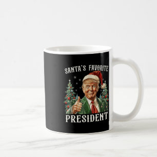 Caneca De Café Papais noeis Favoritos Presidente Engraçado Trump 