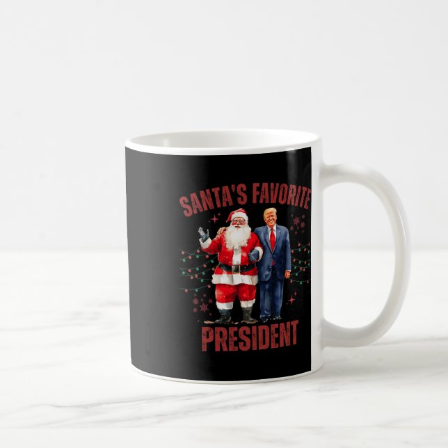 Caneca De Café Papais noeis Favoritos Presidente Natal Engraçado  (Direita)