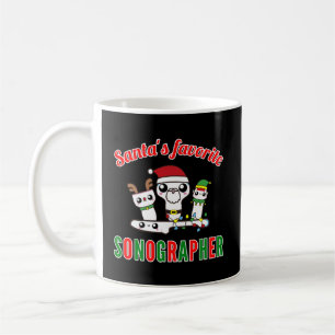 Caneca De Café Papais noeis Favoritos Sonógrafo Xmas Ultrasound T