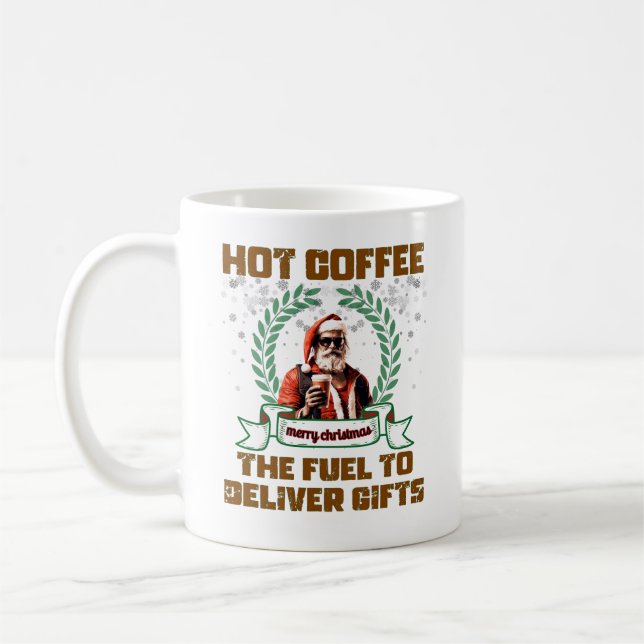 Caneca De Café Papais noeis Feriado de Café Entrega Natal Ro (Esquerda)