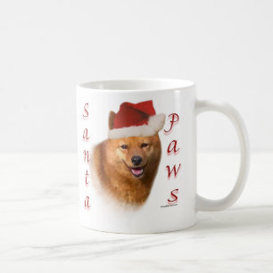 Caneca De Café Papais noeis finlandeses Spitz Paws