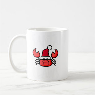 Caneca De Café Papais noeis Garram o Caranguejo Nova Inglaterra E