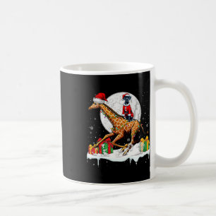Caneca De Café Papais noeis Grande Dane Andando Girafa Proprietár