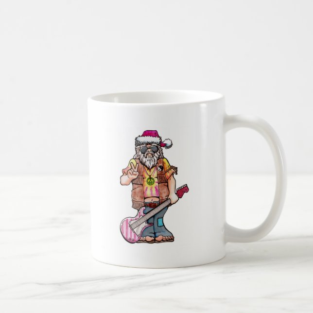 Caneca De Café Papais noeis Hippie (Direita)