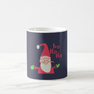 Caneca De Café Papais noeis Humorísticos com Festivo Ho Ho Ho Ho