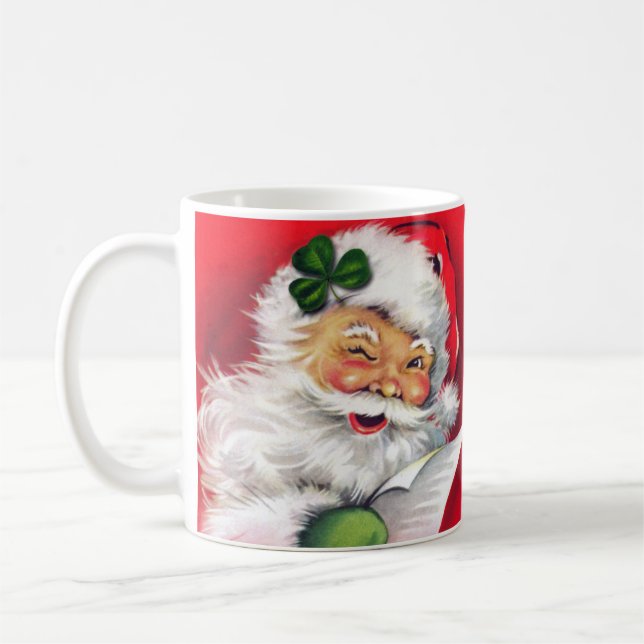 Caneca De Café Papais noeis irlandeses, Irish Christmas Mug, Irla (Esquerda)