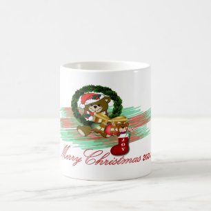 Caneca De Café Papais noeis Joy Sock Christmas Mug