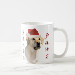 Caneca De Café Papais noeis Labrador Retriever (amarelo)