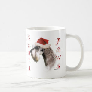 Caneca De Café Papais noeis Miniatura Schnauzer