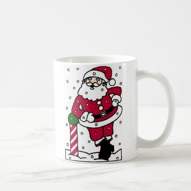 Caneca De Café Papais noeis na neve (Direita)