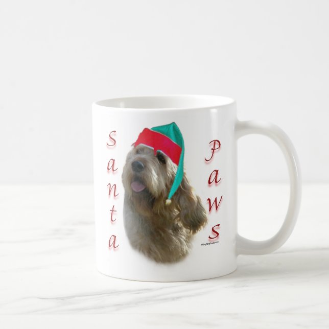 Caneca De Café Papais noeis Otterhound Paws (Direita)