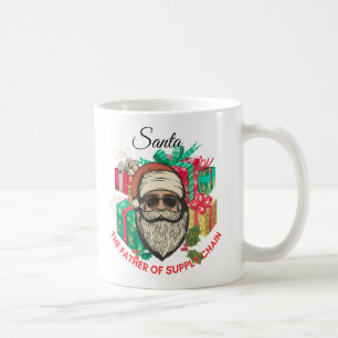 Caneca De Café Papais noeis, pai e fundador da cadeia de abasteci