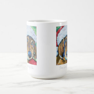 Caneca De Café Papais noeis Paz de Cão, Amor e Belly esfregam can