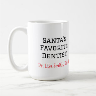 Caneca De Café Papais noeis Personalizados Dentist Mug Favorito