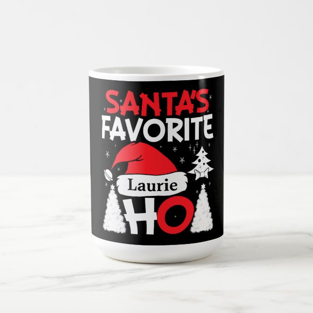 Caneca De Café Papais noeis Personalizados - Mug de Café Ho Favor (Centro)