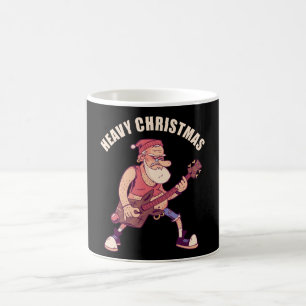 Caneca De Café Papais noeis Pesados de Rock de Natal