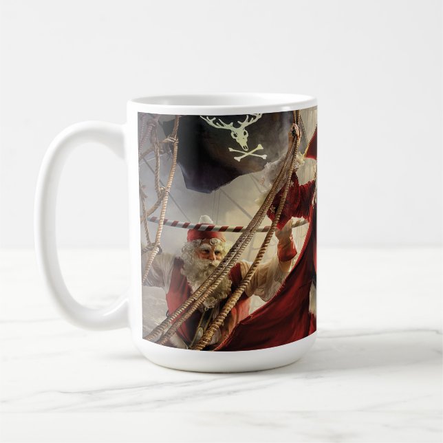 Caneca De Café Papais noeis piratas (Esquerda)