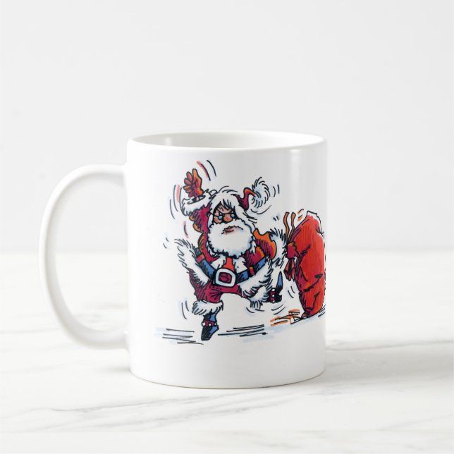 Caneca De Café Papais noeis raivosos (Esquerda)