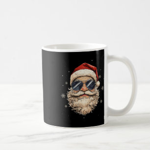 Caneca De Café Papais noeis Retro-Pulmões Enfrentam Homens Natal