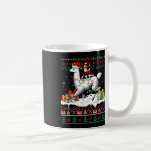Caneca De Café Papais noeis Sheltie Riding Llama Christmas Sweove