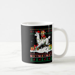 Caneca De Café Papais noeis Shiba Inu Riding Llama Christmas Swea