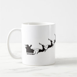 Caneca De Café Papais noeis Sleigh E Reindeer