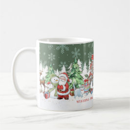 Caneca De Café Papais noeis Snowman Rudolph Cat Mug