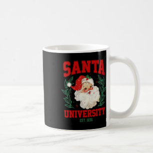 Caneca De Café Papais noeis Universidade Engraçado Retro Natal