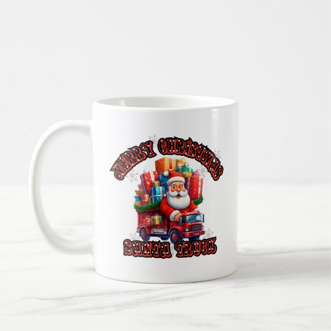 Caneca De Café Papais noeis Viajantes Crianças Festas Festivas de (Esquerda)