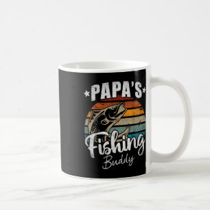 Caneca De Café Papas Fishing Buddy Vintage Crianças Piada Retro S