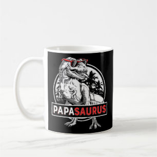 Caneca De Café Papasauro T rex Dinossauro Engraçado Papá Saurus