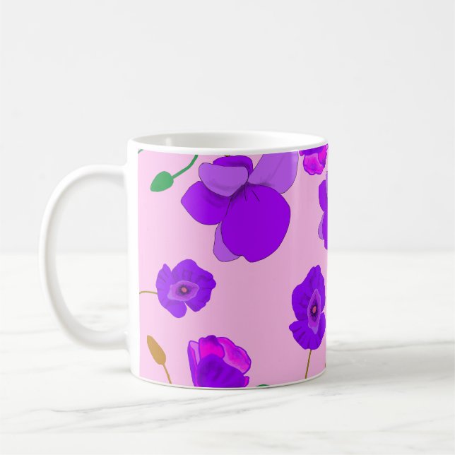 Caneca De Café Papaver somniferum Lilac (Esquerda)