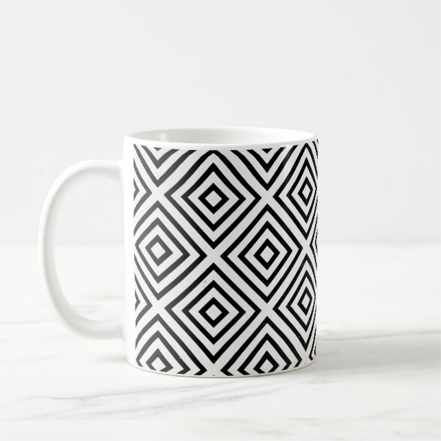 Caneca De Café Papel de parede digital branco e preto (Esquerda)
