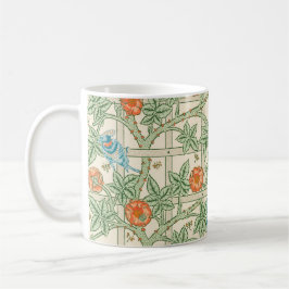 Caneca De Café Papel de Parede Vitoriano Treliça William Morris