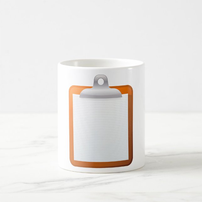 Caneca De Café Papel Em Uma Prancheta (Criador carregado)