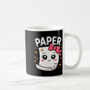 Caneca De Café Papel Halloween Tesoura Pedra Jogo Fofo Papel