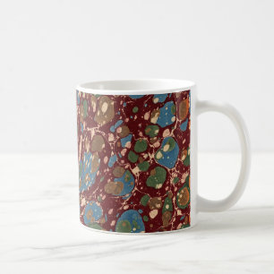 Caneca De Café Papel marmoreado do francês do vintage
