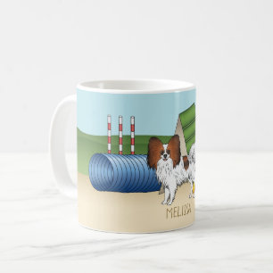 Caneca De Café Papillon Agilidade Sable Vermelho Com Nome Persona