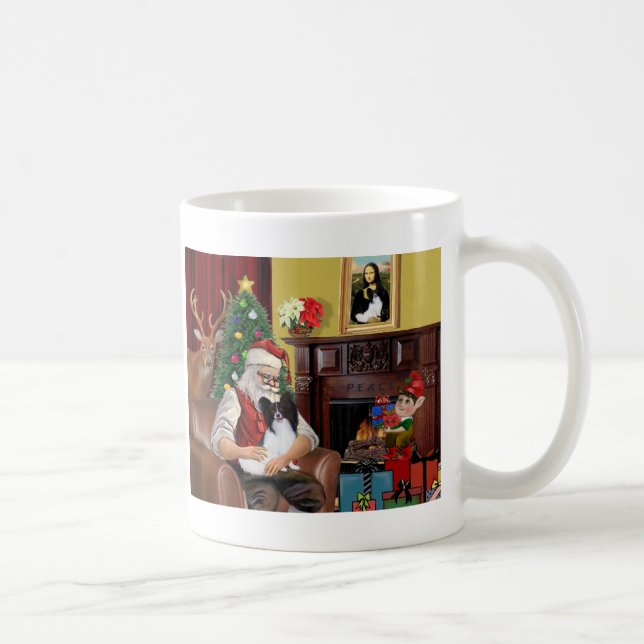Caneca De Café Papillon do Papai Noel (Direita)