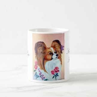 Caneca De Café Papillon Dog Mug de Lyn Hamer Cook