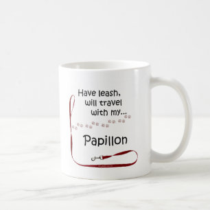 Caneca De Café Papillon Viagem Leash