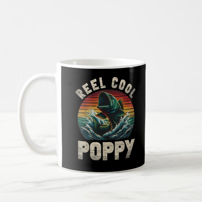 Caneca De Café Papoila Legal Papoila Pesca Dia de os pais (Esquerda)
