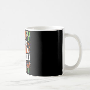 Caneca De Café Papoula da família da festa de futebol do menino a