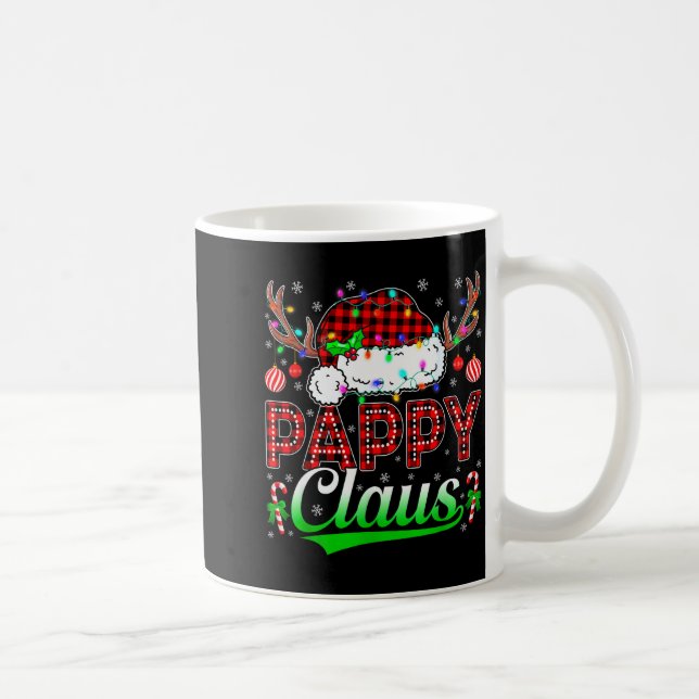 Caneca De Café Pappy Claus Christmas Lights Matching Family Xmas  (Direita)