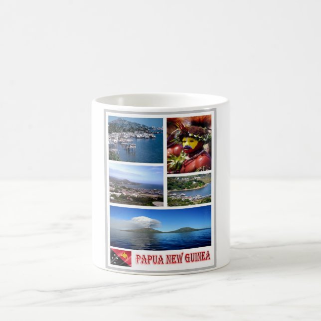 Caneca De Café Papua-Nova Guiné - Mosaico - (Centro)