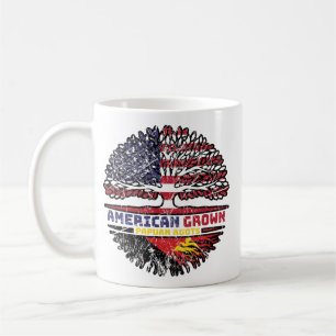 Caneca De Café Papua-Nova Guiné Papua-Americana Árvore dos EUA