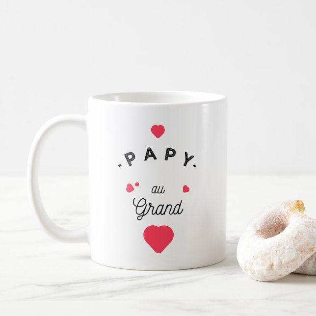 Caneca De Café Papy au grand coeur (Com Donut)