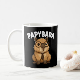 Caneca De Café Papybara Funny Capybara Pai