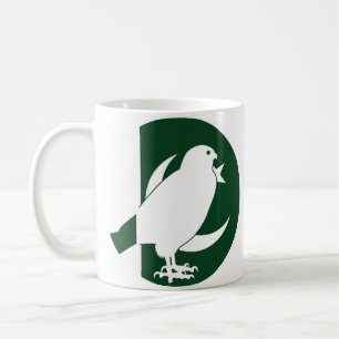 Caneca De Café Paquistão Falcão Paquistanês Bandeira Animal Nacio
