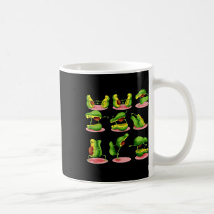 Caneca De Café Par De Ioga Legume Abacate Meditação Abacate Sup